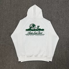 Aimé Leon Dore World Graphic Hoodie - White