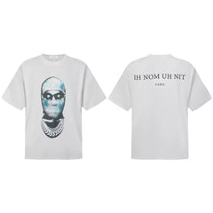 IH NOM UH NIT Graphic Masked Portrait Tee - White