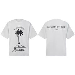 IH NOM UH NIT Palm Tree Chateau Marmont Graphic Tee - Off-White