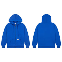 Aimé Leon Dore Thermal-Lined Script Zip-Up Hoodie - Royal Blue