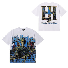 Life Hustlers Skeleton Wolverine Graphic Tee - White