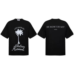 IH NOM UH NIT Palm Tree Chateau Marmont Graphic Tee - Black