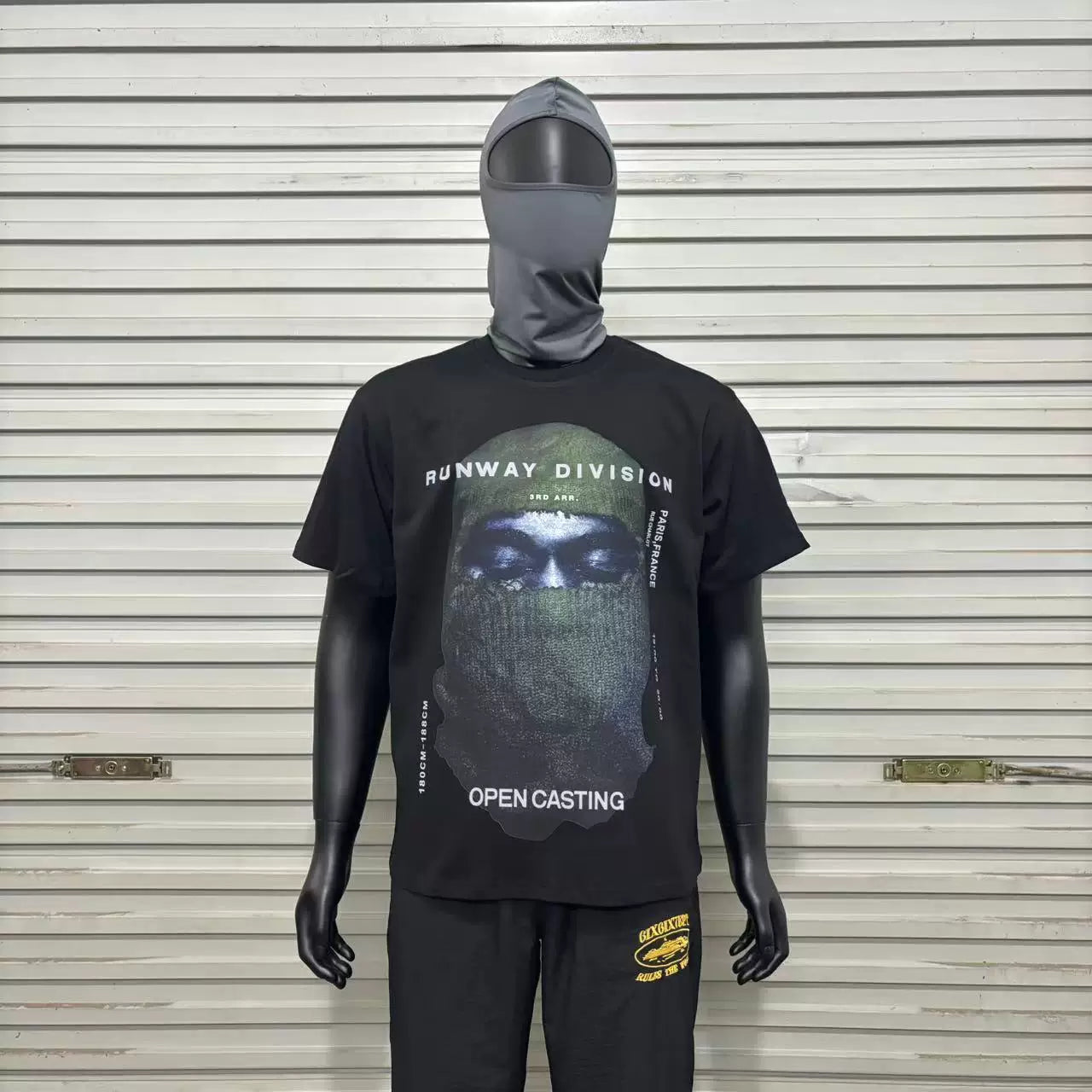 IH NOM UH NIT Runway Division Mask Tee - Black